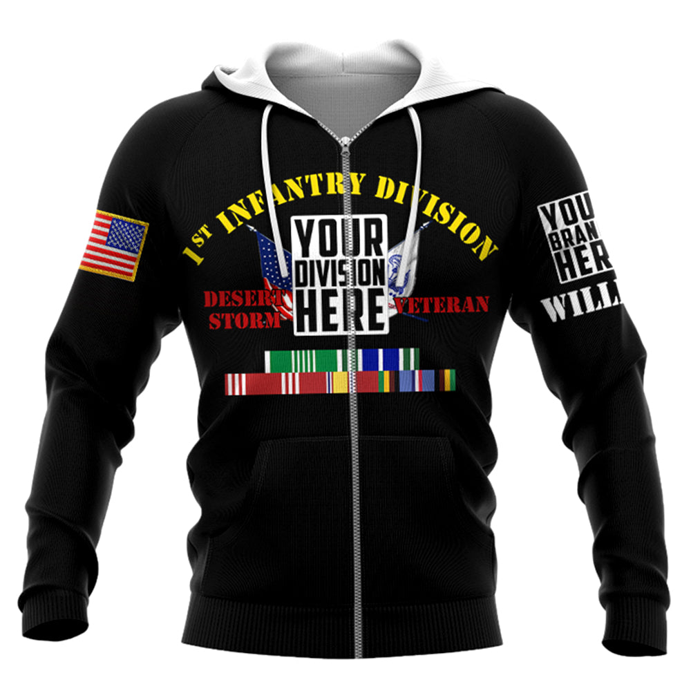 Veteran Custom Branch Division Ribbons Personalized All Over Print Shirt For Veteran H2511