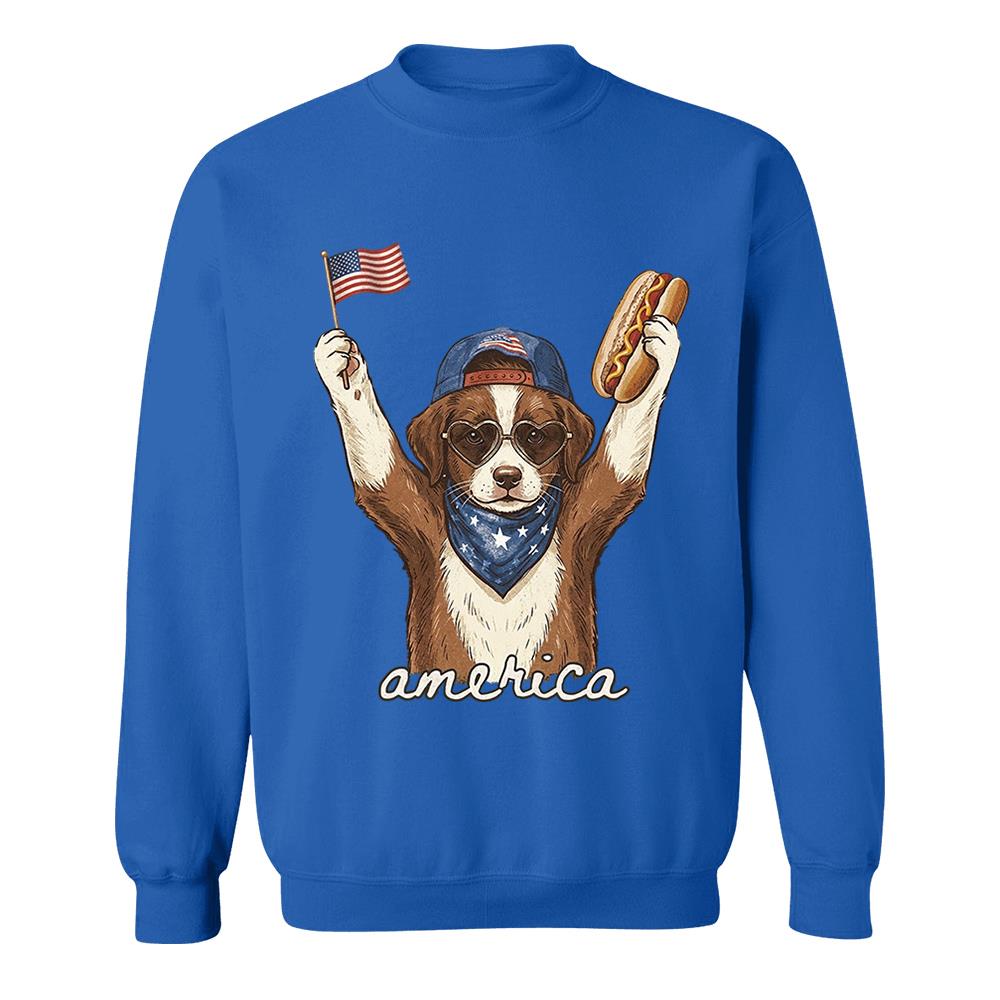 Custom Dog Cat Photo Shirt – Patriotic Pet Lover T-Shirt