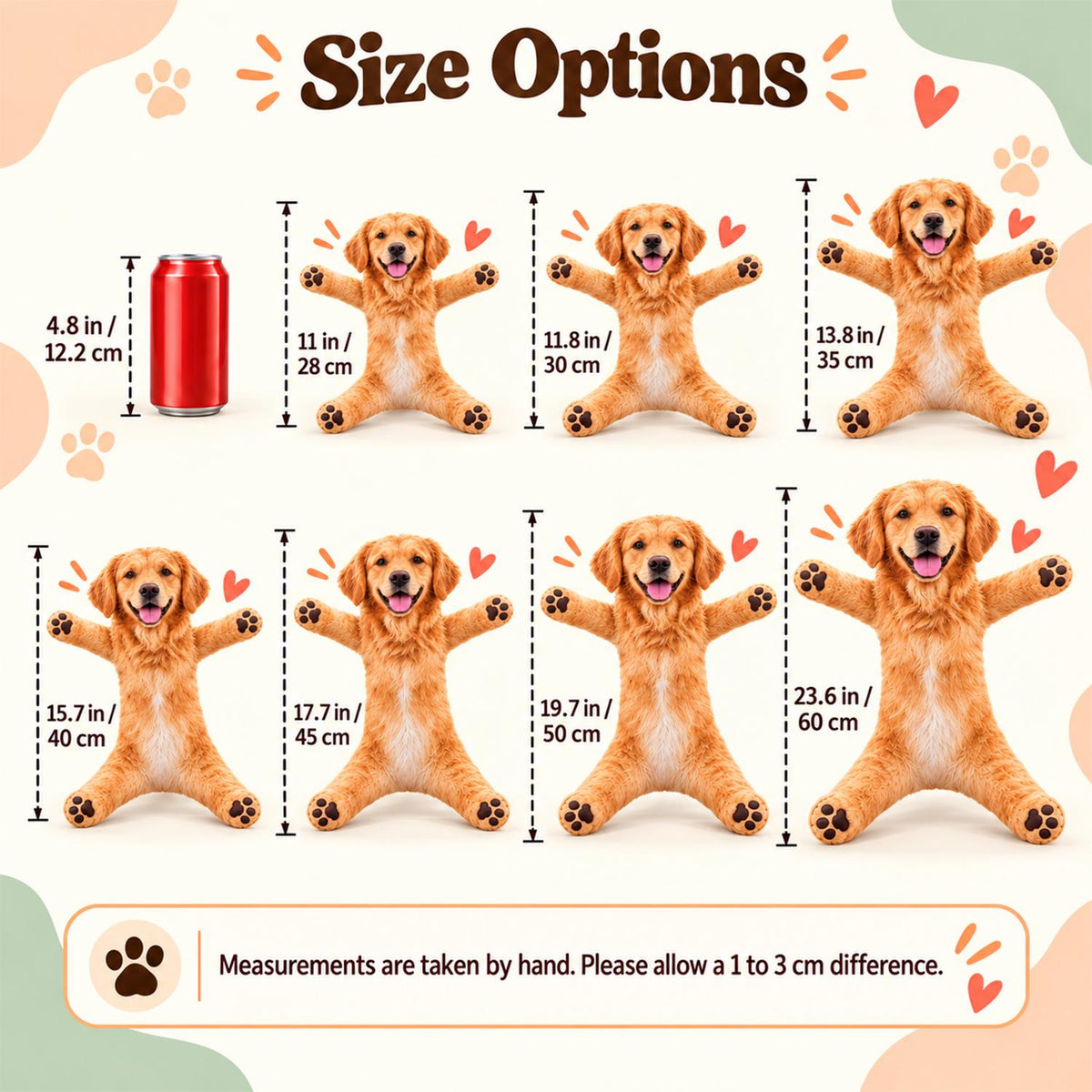 Personalized Golden Retriever Photo Pet Squishy Toy Poseable Plush Doll, Funny Gift For Dog Mom, Dad, Cat Lover T1807 Hv01 NT01