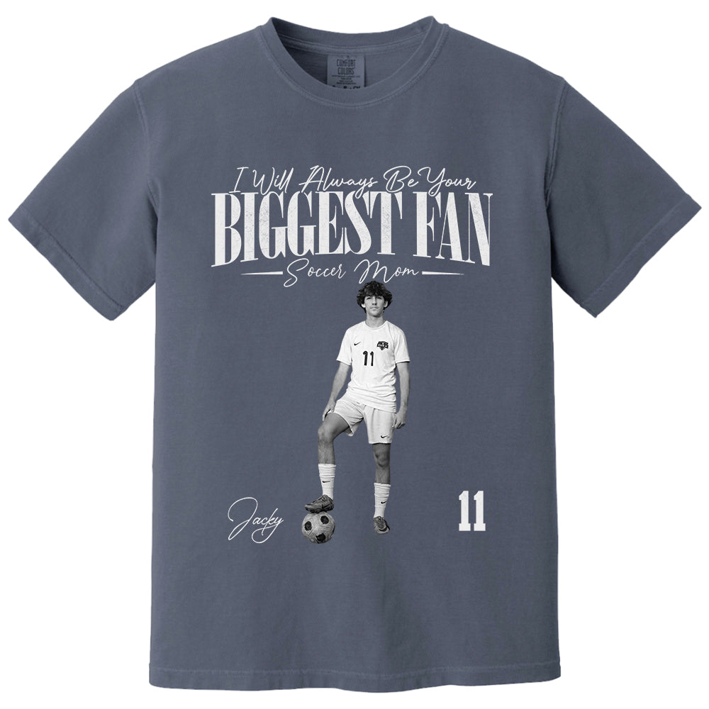 I'll Always Be Your Biggest Fan - Washed Tee Retro Bootleg Shirt For Soccer Players New T24