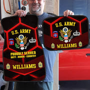  Personalized U.S Army Car Floor Mats Customized Division Badges US Military Car Accessories H2511 Trna