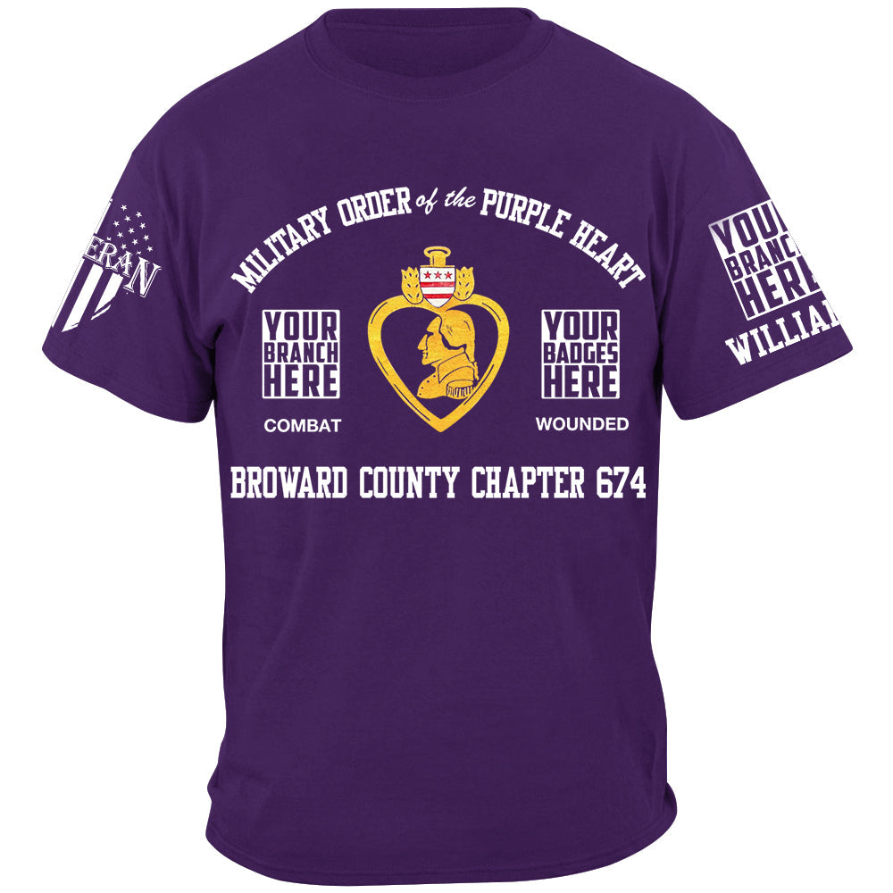 Military Order Of The Purple Heart Custom Shirt For Veteran Purple Heart Day Shirt H2511