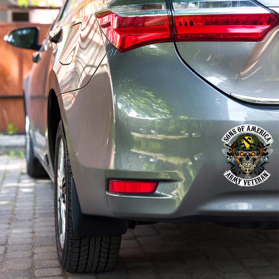 Skull Sons Of America US Army Veteran Custom Decal Car for U.S. Army Veteran H2511