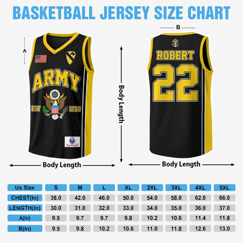 US Army Basketball Jersey Custom All Branches Rank Division Name For Military Retirement Veteran Dad Grandpa H2511 Trna