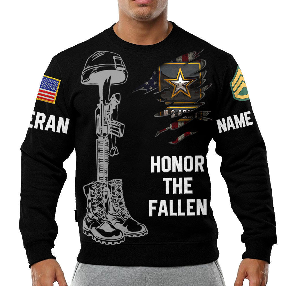 Memorial Day Never Forget All Gave Some Some Gave All Custom All Branch Name Rank All Over Print Shirt For Veteran H2511