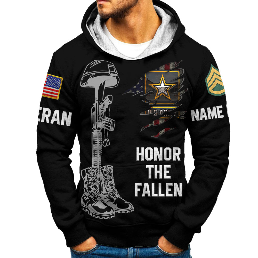Memorial Day Never Forget All Gave Some Some Gave All Custom All Branch Name Rank All Over Print Shirt For Veteran H2511