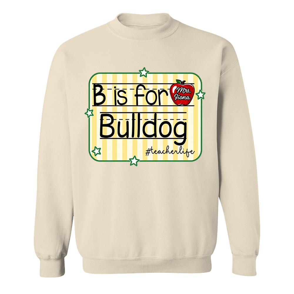 Personalized Retro Stripe School Mascot Custom Apple Name Teacher T-Shirt, Custom Gifts For Teacher Vr2 Nh00