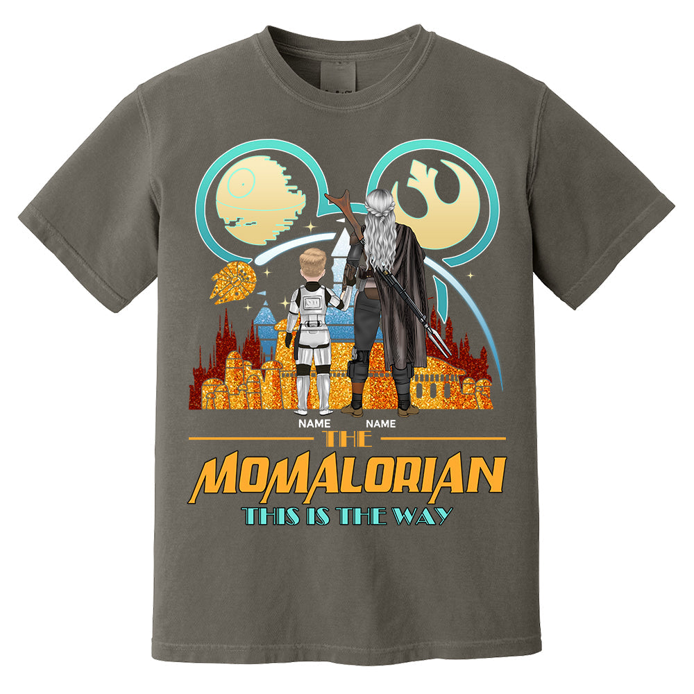 The Momalorian This Is The Way Back View - Personalized Shirt For Mom