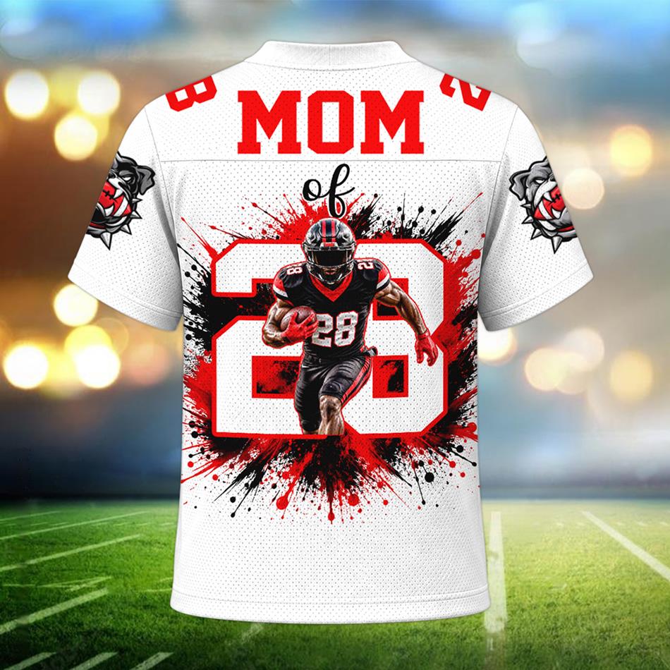 Personalized Football Mom Jersey – Biggest Fan Senior 2027 Custom Player Name & Number Bulldogs Game Day Jersey H2511 Trna