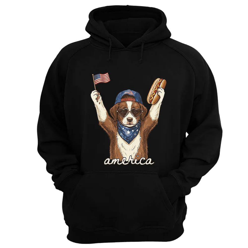 Custom Dog Cat Photo Shirt – Patriotic Pet Lover T-Shirt