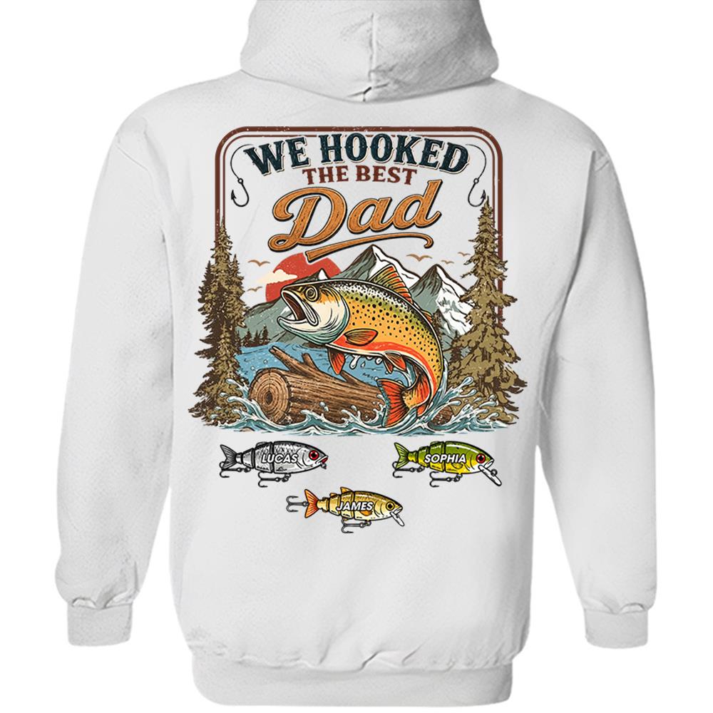 Personalized We Hooked The Best Dad T-Shirt – Personalized Fishing Grandpa Shirt Hv01