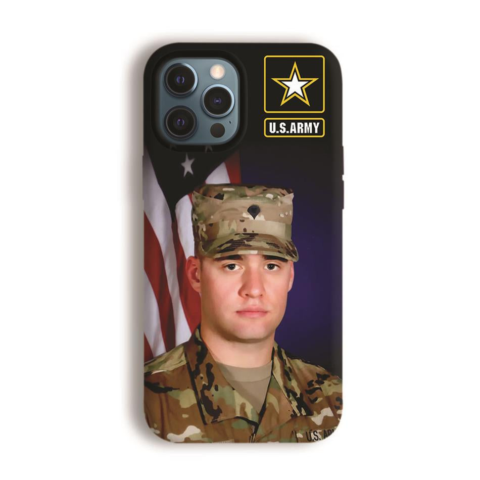 Custom Photo Phone Case Gift For Proud Military Mom Dad Grandma Family Members H2511 Trna