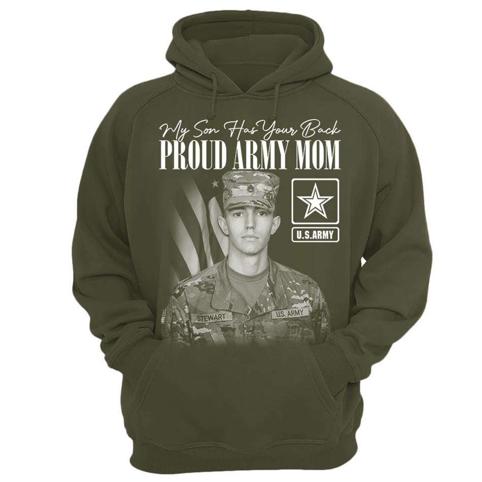 My Son Has Your Back Custom Washed Tee Retro Bootleg Shirt For Military Family Day Training Graduate Family Member Shirt H2511 Trna