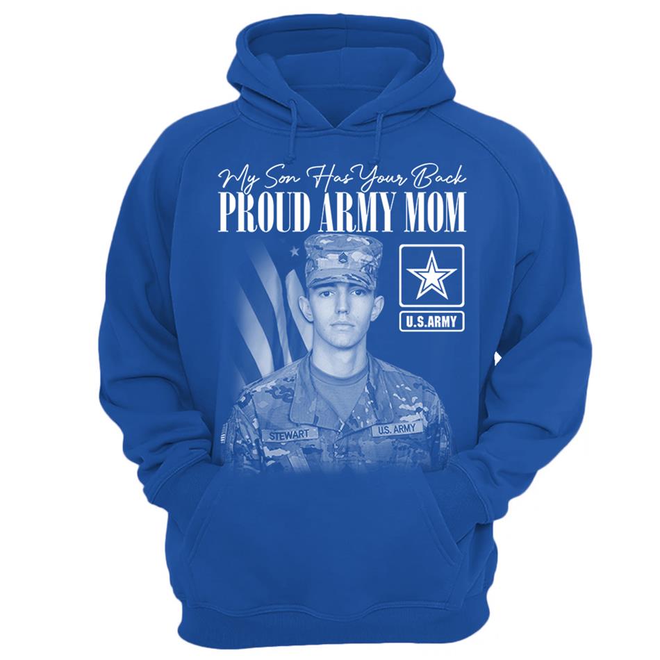 My Son Has Your Back Custom Washed Tee Retro Bootleg Shirt For Military Family Day Training Graduate Family Member Shirt H2511 Trna