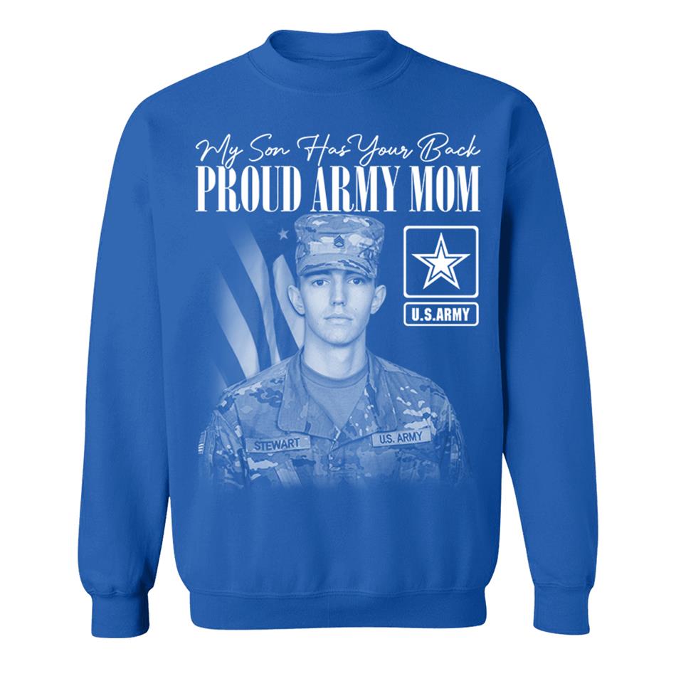 My Son Has Your Back Custom Washed Tee Retro Bootleg Shirt For Military Family Day Training Graduate Family Member Shirt H2511 Trna