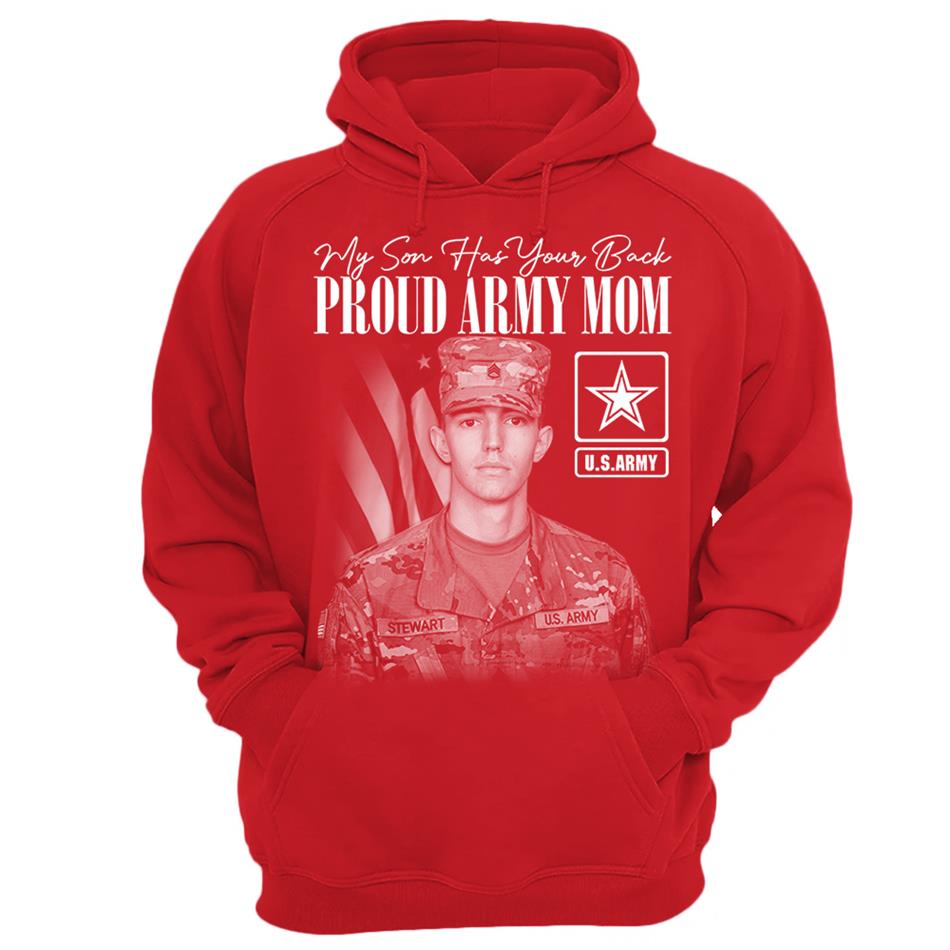 My Son Has Your Back Custom Washed Tee Retro Bootleg Shirt For Military Family Day Training Graduate Family Member Shirt H2511 Trna