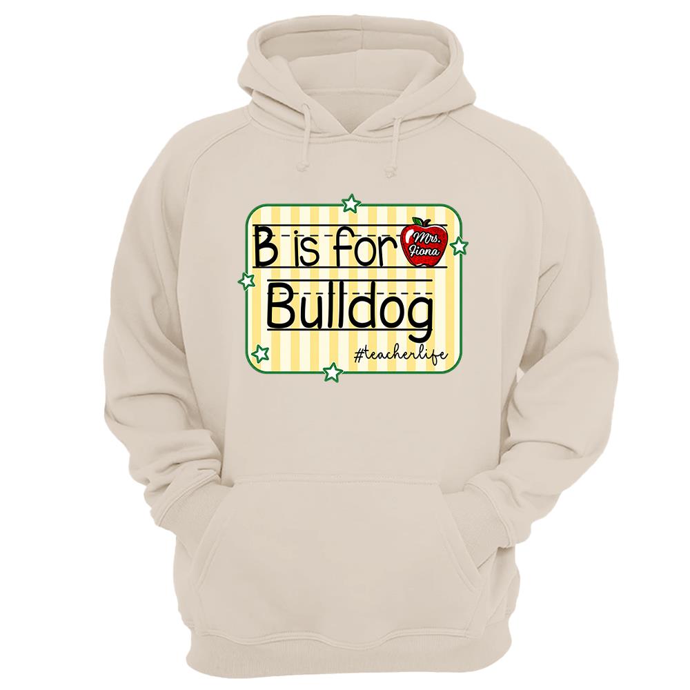 Personalized Retro Stripe School Mascot Custom Apple Name Teacher T-Shirt, Custom Gifts For Teacher Vr2 Nh00