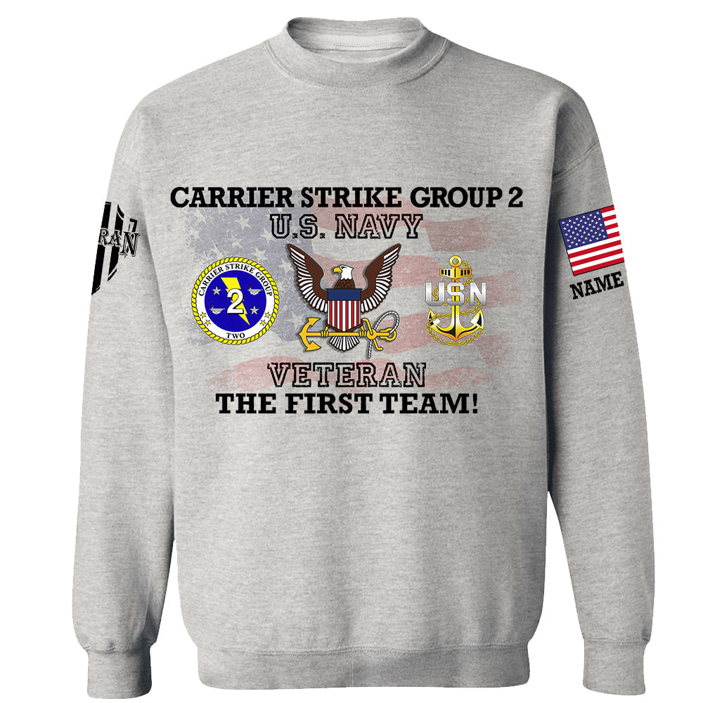 Custom All Branch Division American Flag Personalized Shirt For Veteran H2511