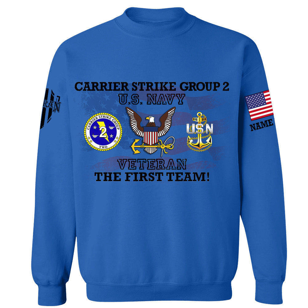 Custom All Branch Division American Flag Personalized Shirt For Veteran H2511