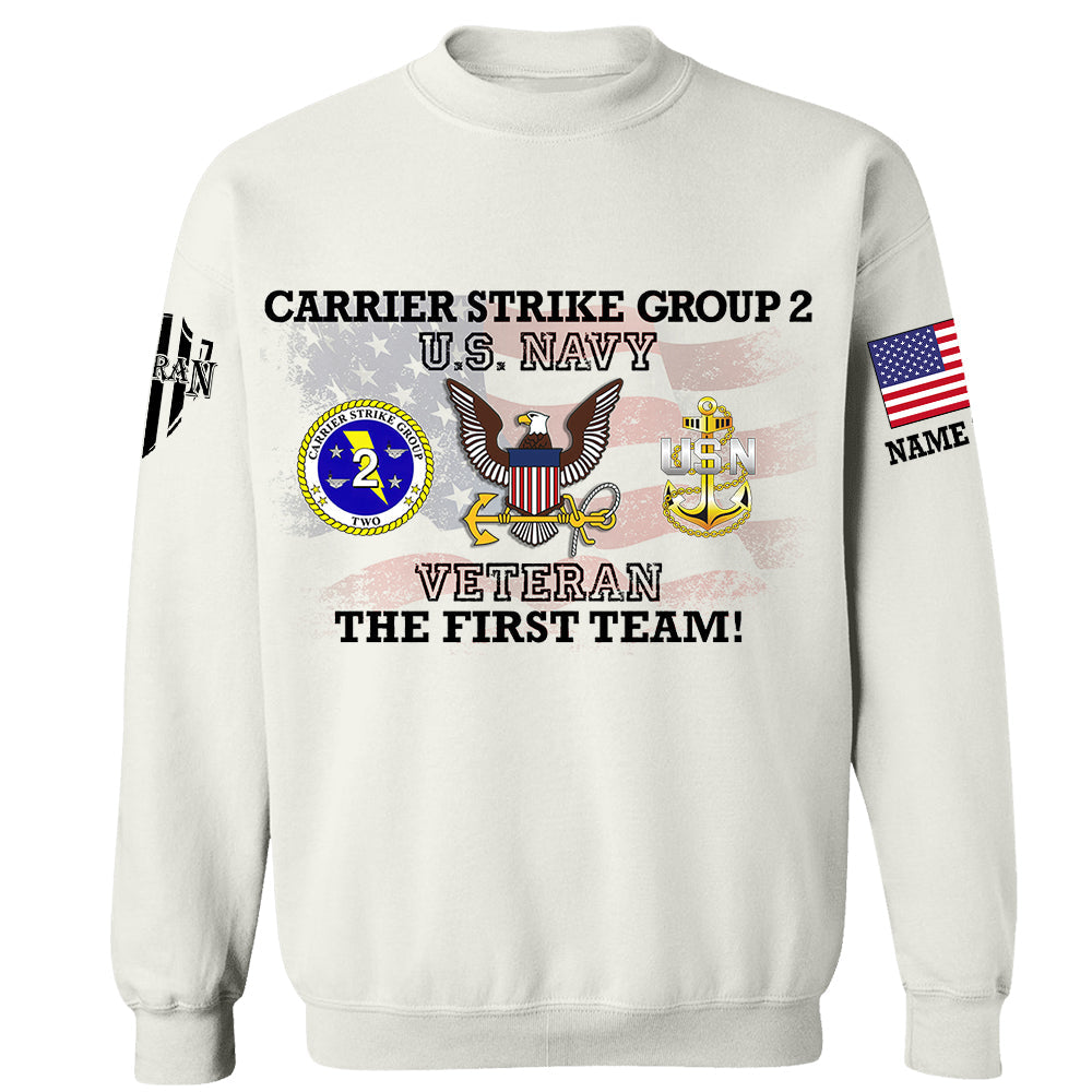 Custom All Branch Division American Flag Personalized Shirt For Veteran H2511