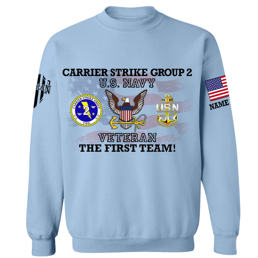 Custom All Branch Division American Flag Personalized Shirt For Veteran H2511