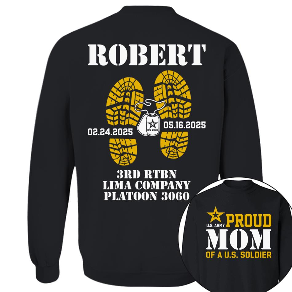 Proud Mom Dad Grandma Of A US Soldier Custom Shirt For Military Family Graduationn Day Shirt H2511 Trna