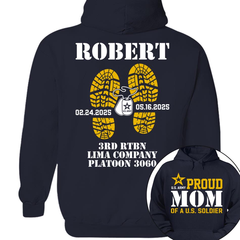 Proud Mom Dad Grandma Of A US Soldier Custom Shirt For Military Family Graduationn Day Shirt H2511 Trna
