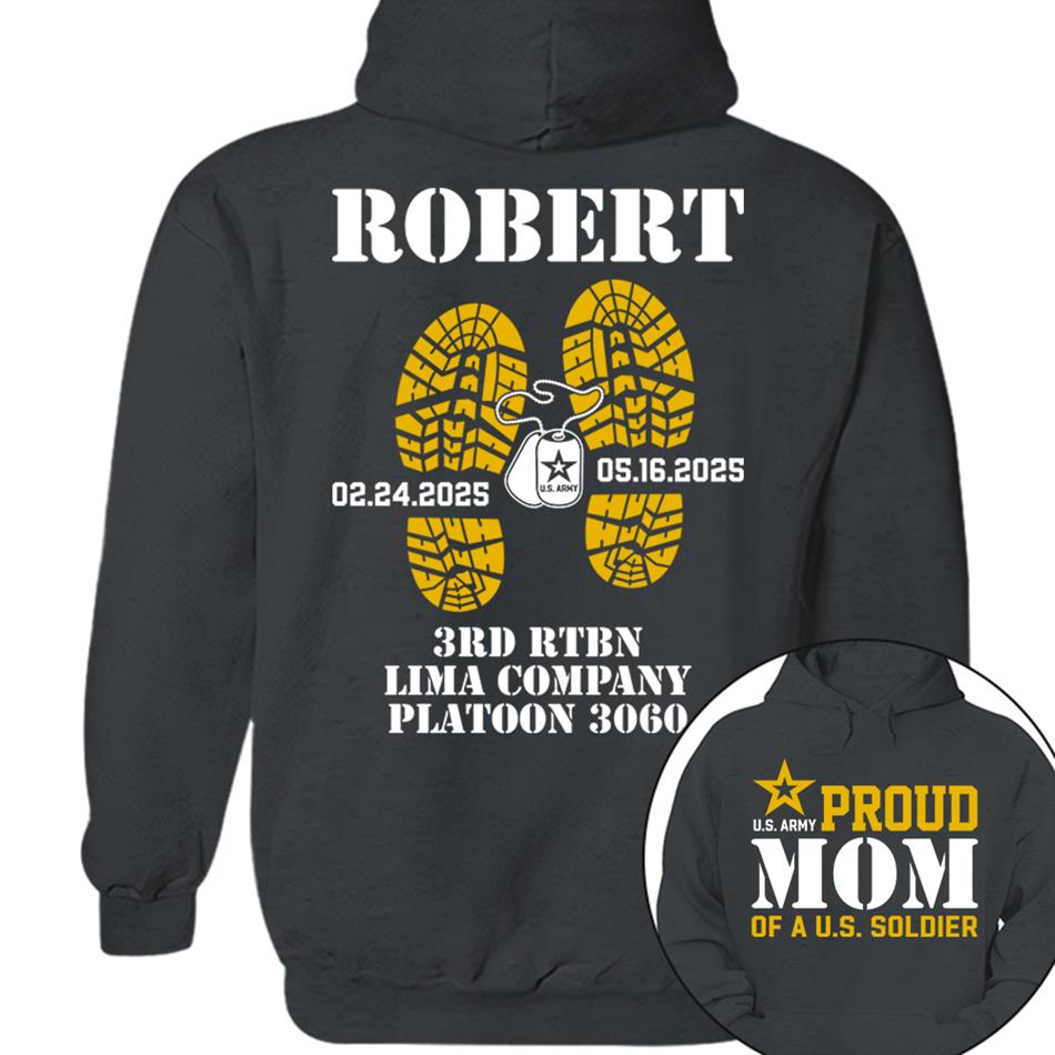 Proud Mom Dad Grandma Of A US Soldier Custom Shirt For Military Family Graduationn Day Shirt H2511 Trna