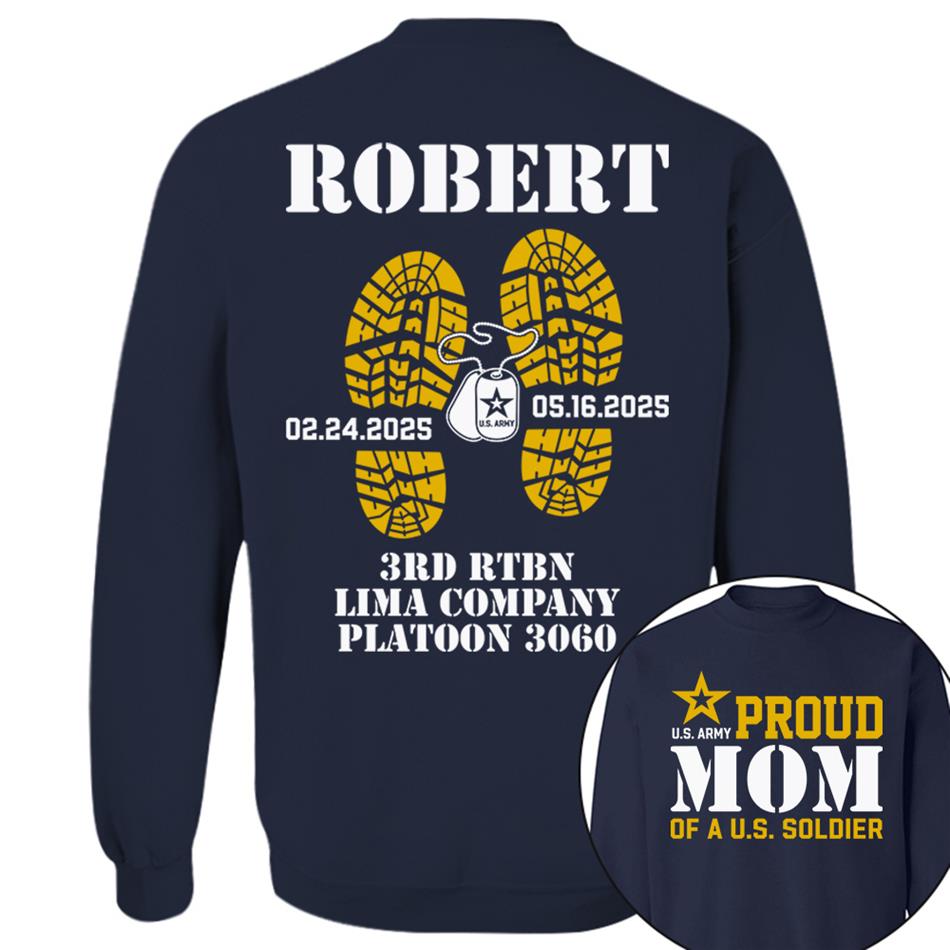 Proud Mom Dad Grandma Of A US Soldier Custom Shirt For Military Family Graduationn Day Shirt H2511 Trna