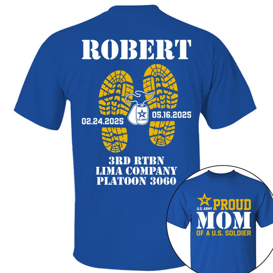 Proud Mom Dad Grandma Of A US Soldier Custom Shirt For Military Family Graduationn Day Shirt H2511 Trna