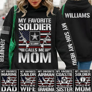 My Favorite Soldier Calls Me Mom Custom All Over Print Shirt For Proud Military Mom Dad Grandma Sister Shirt H2511 Trna