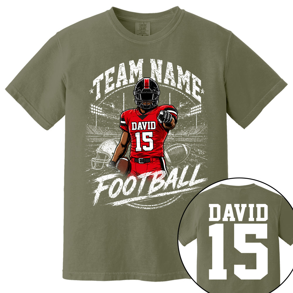 Personalized American Football Team Shirt - Football GameDay Custom Shirt Na02 VH01