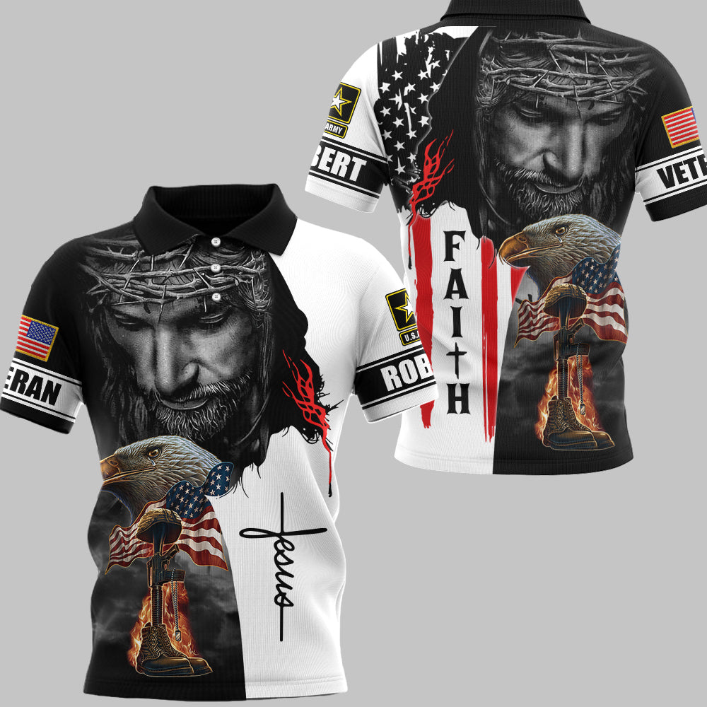 Jesus Christ And The American Veteran All Over Print Shirt For Veteran H2511 Do99