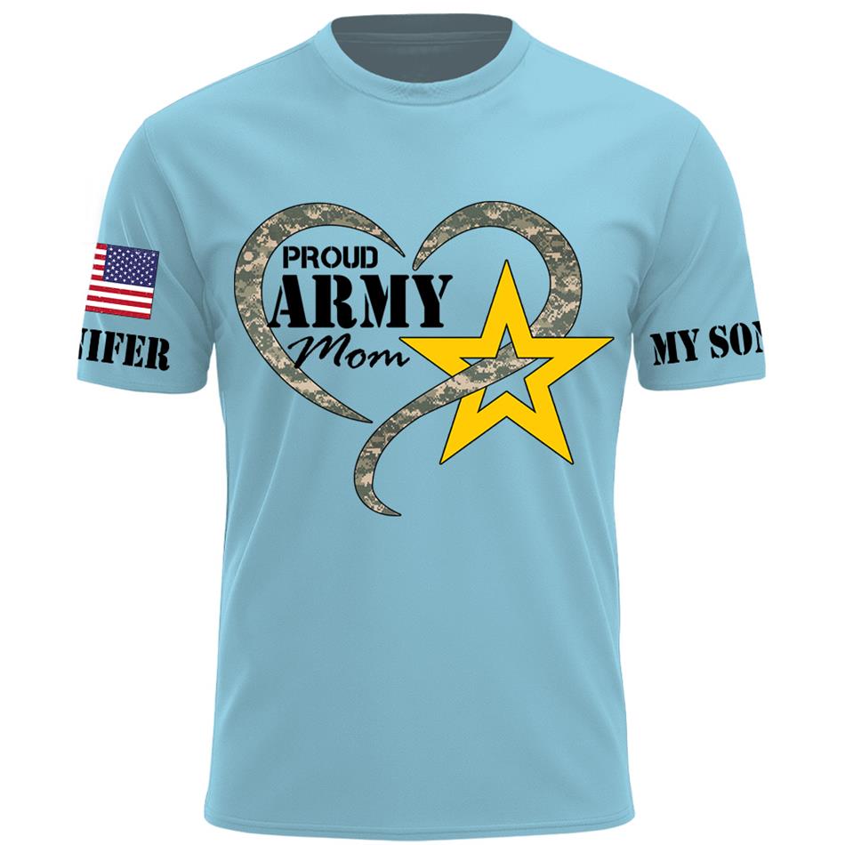 Proud Army Mom Sister Grandma Camouflage Heart Custom Shirt Hoodie For Proud Military Family Mom Sister Grandma H2511 Trna