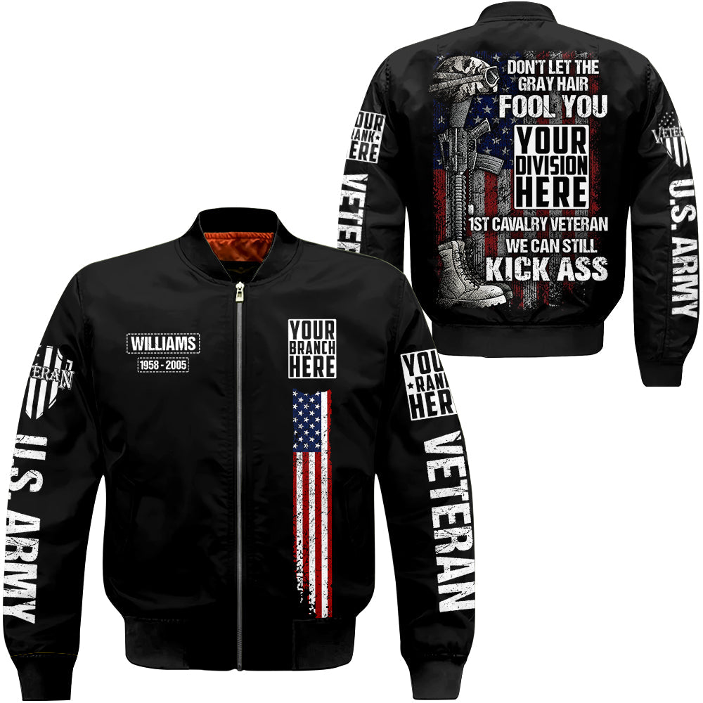 Don't Let The Gray Hair Fool You US Veteran Personalized All Over Print Shirt For Veteran H2511