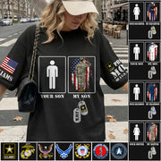 Your Son My Son Custom Shirt For Proud Mom Dad Family of US Soldier Military Graduate Families Shirt H2511 Trna