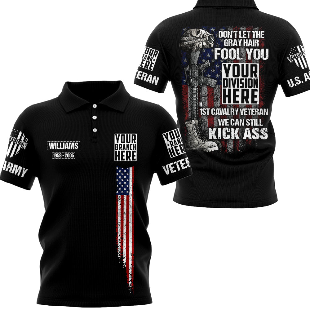 Don't Let The Gray Hair Fool You US Veteran Personalized All Over Print Shirt For Veteran H2511