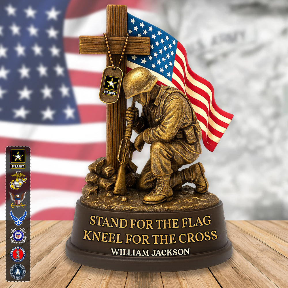 Veterans Military Acrylic Block Plaque - Personalized Gifts For Veteran H2511 Trna
