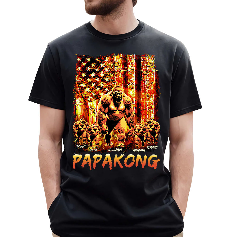 Papakong The Sun Flag Personalized Shirt For Dad Grandpa Father's Day Gift H2511