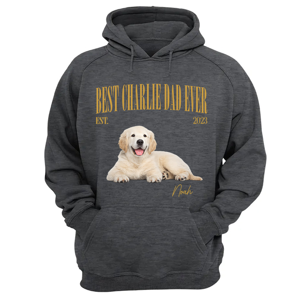 Best Dog Dad Ever, Personalized Dog Dad T-Shirt Custom Pet Photo & Name, Father’s Day Gift, American Dog Dads Gifts, Pet Lover Humor MI209 TH23