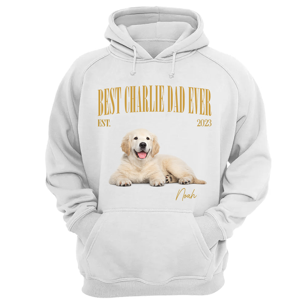 Best Dog Dad Ever, Personalized Dog Dad T-Shirt Custom Pet Photo & Name, Father’s Day Gift, American Dog Dads Gifts, Pet Lover Humor MI209 TH23