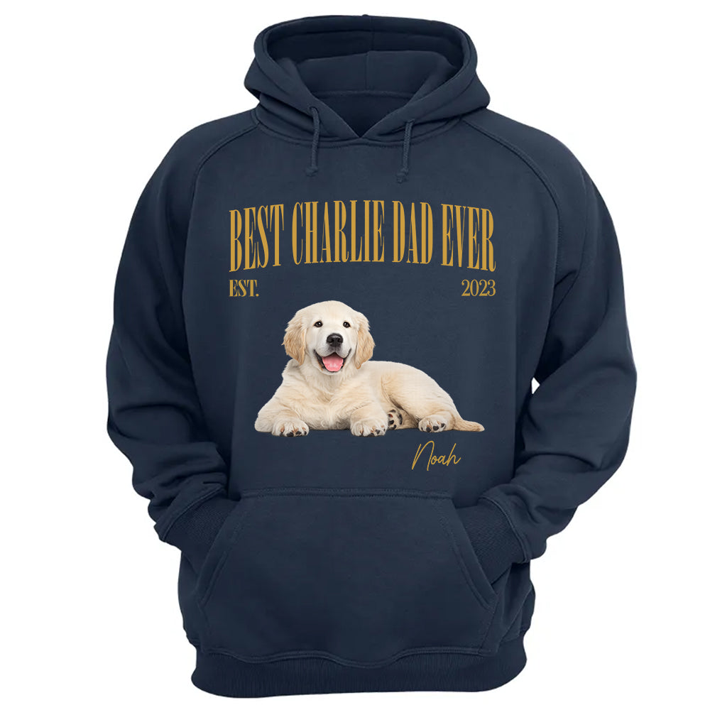 Best Dog Dad Ever, Personalized Dog Dad T-Shirt Custom Pet Photo & Name, Father’s Day Gift, American Dog Dads Gifts, Pet Lover Humor MI209 TH23