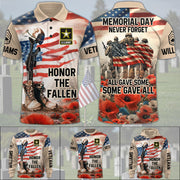 Memorial Day Never Forget All Gave Some Some Gave All - Honor The Fallen Custom All Branches All Over Print Shirt For Veteran H2511 Trna