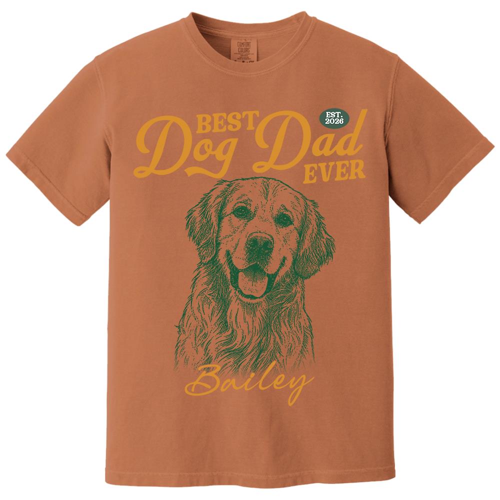 Custom Best Dog Dad Ever Shirt, Pet Lover,  Gift For Dad, Grandpa L0411 Hv01