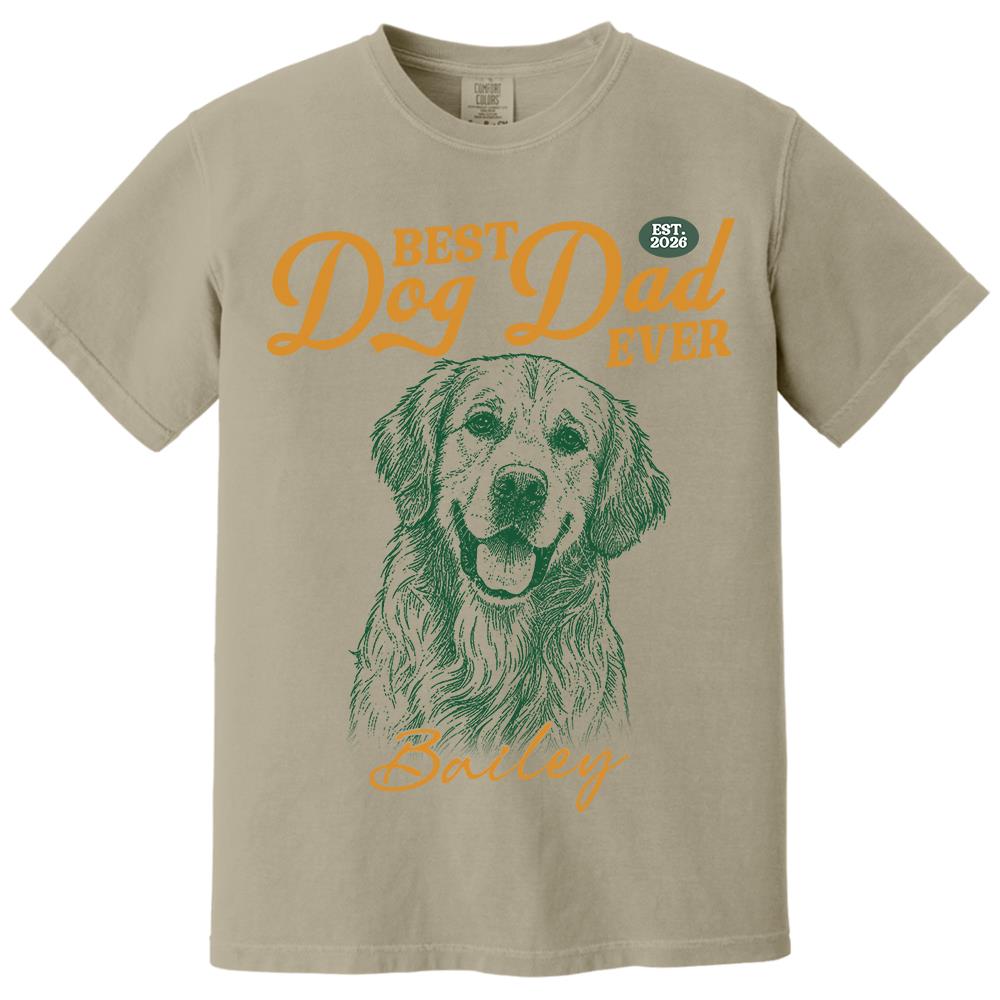 Custom Best Dog Dad Ever Shirt, Pet Lover,  Gift For Dad, Grandpa L0411 Hv01
