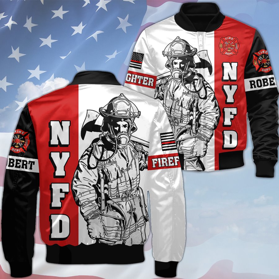 Personalized Firefighter Dept All Over Print Shirt Hoodies Gift For Firemen H2511 Trna