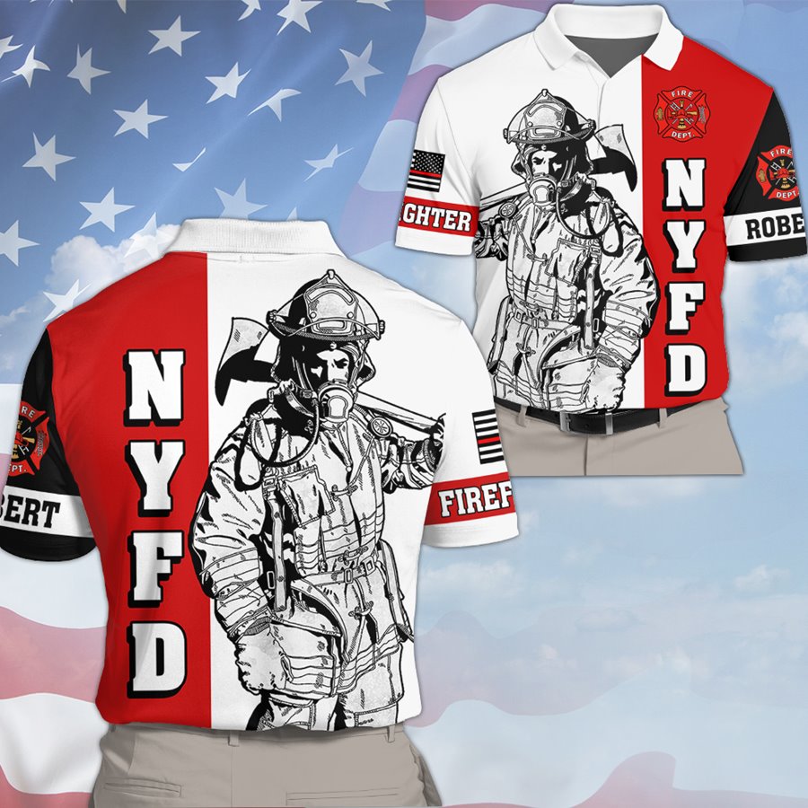 Personalized Firefighter Dept All Over Print Shirt Hoodies Gift For Firemen H2511 Trna