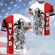 Personalized Firefighter Dept All Over Print Shirt Hoodies Gift For Firemen H2511 Trna