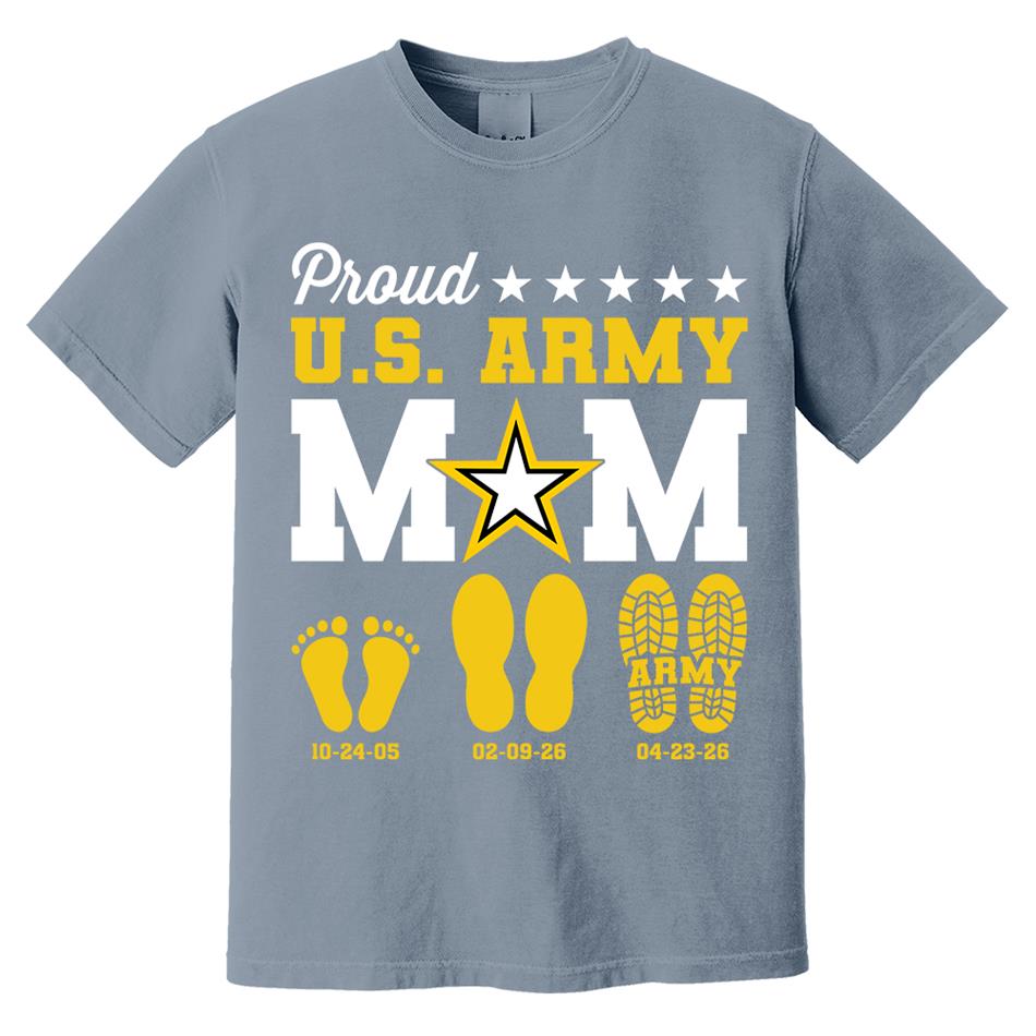Proud U.S. Army Mom Dad Custom Shirt For Military Family Graduate Shirt H2511 Trna
