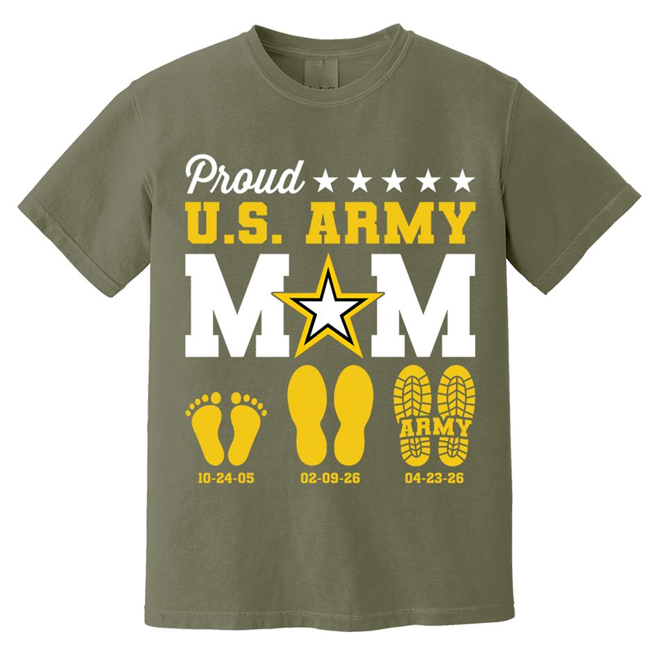 Proud U.S. Army Mom Dad Custom Shirt For Military Family Graduate Shirt H2511 Trna